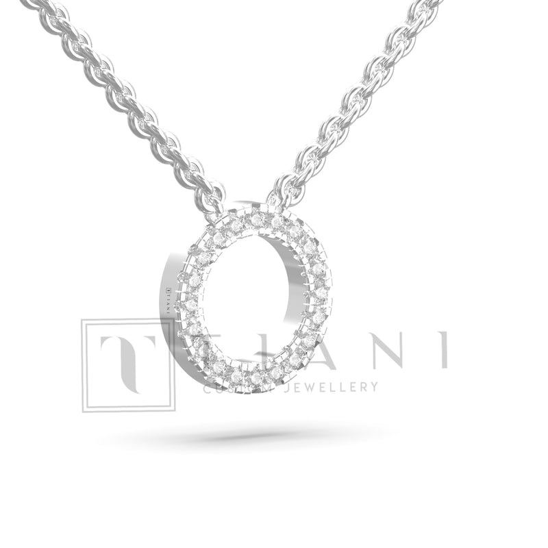 circle diamond pendant 