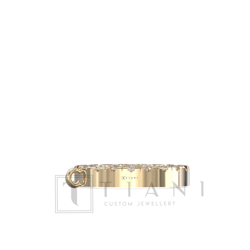 circle diamond pendant 