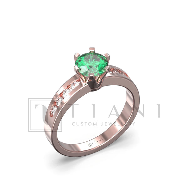 natural emerald ring