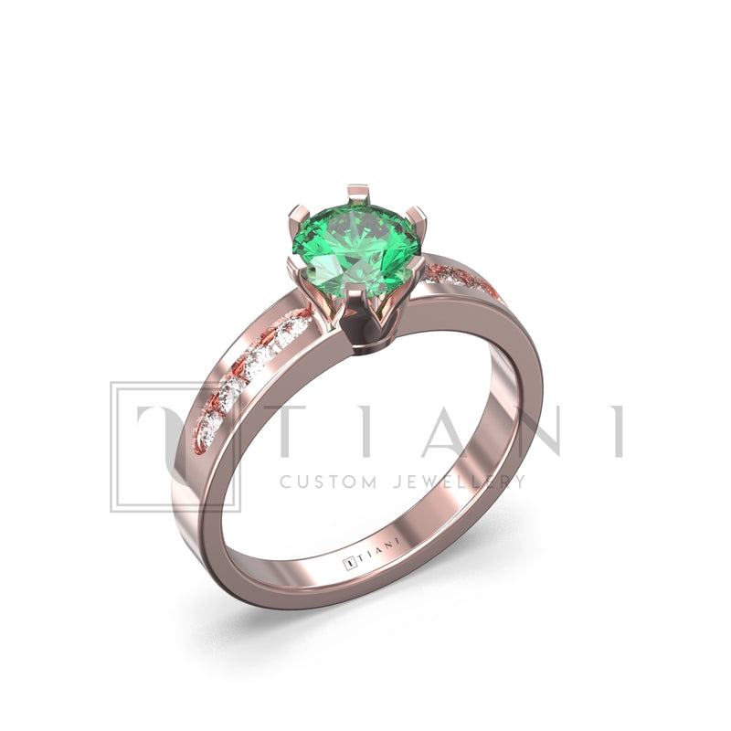 natural emerald ring