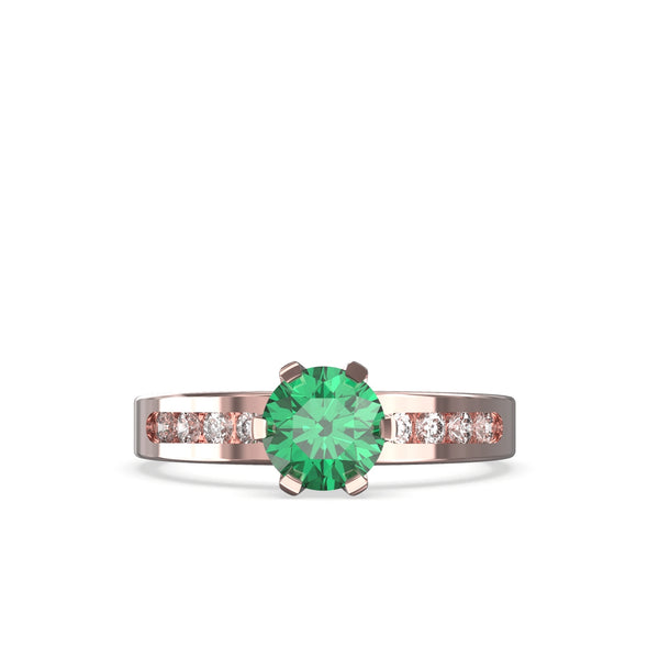 natural emerald ring