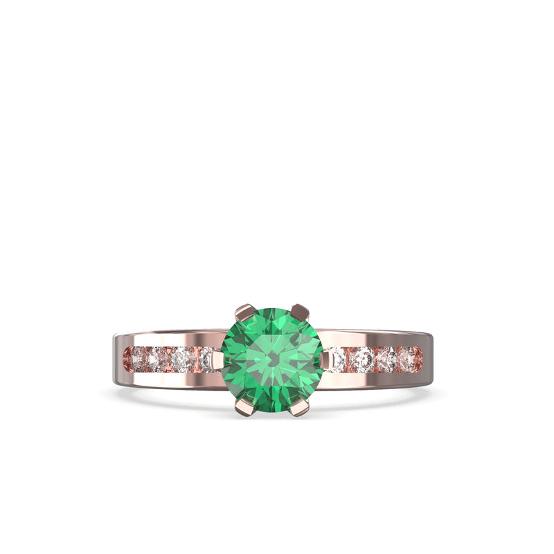 natural emerald ring
