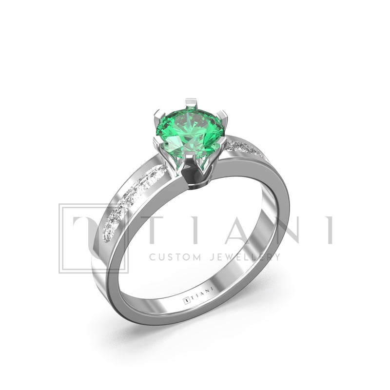 natural emerald ring