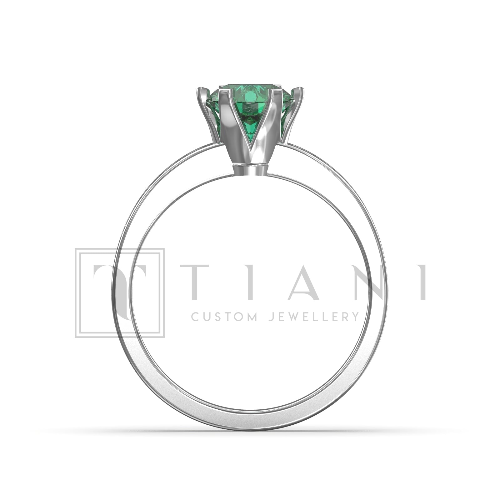 natural emerald ring
