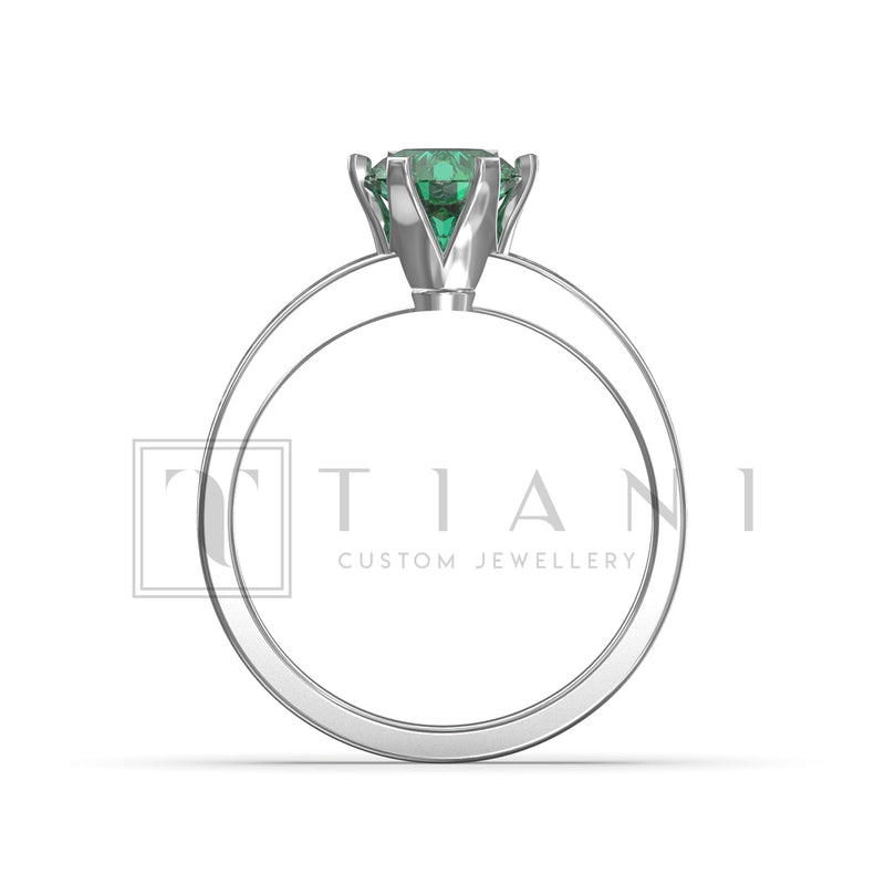 natural emerald ring