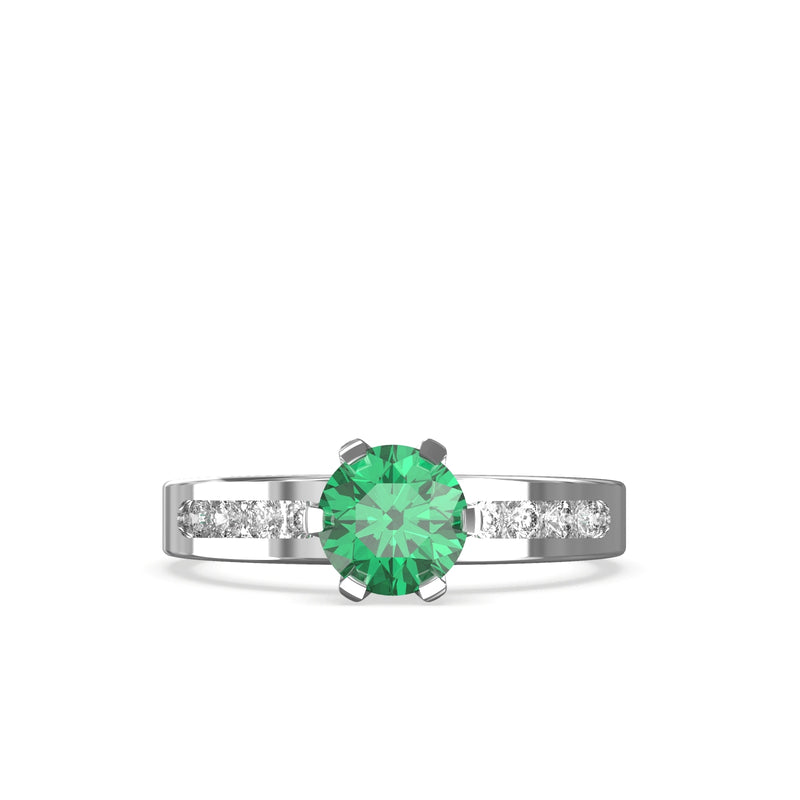natural emerald ring