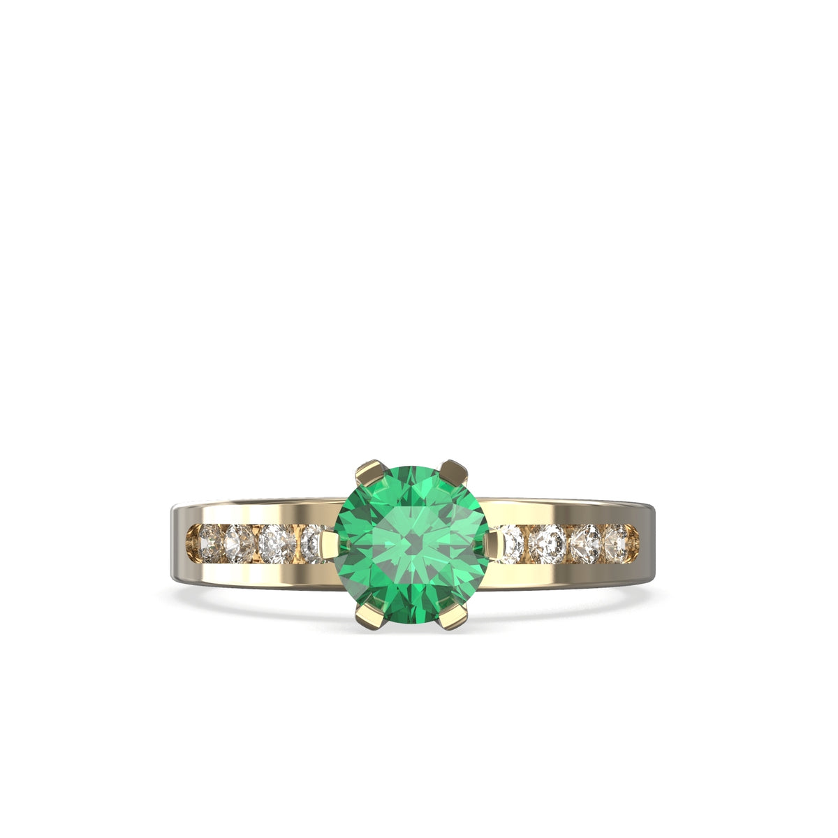natural emerald ring
