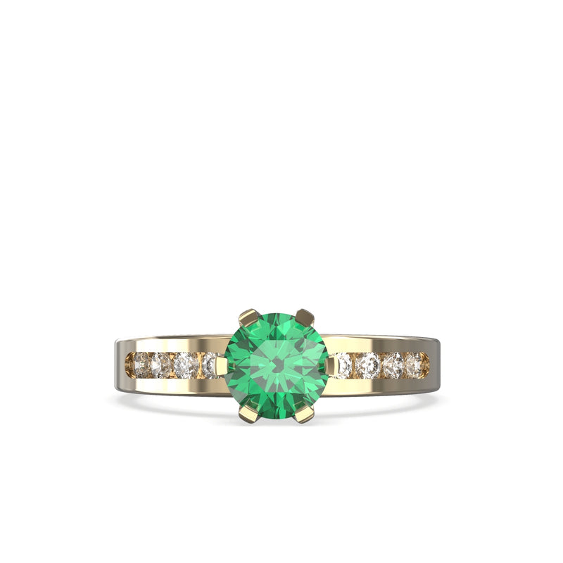 natural emerald ring