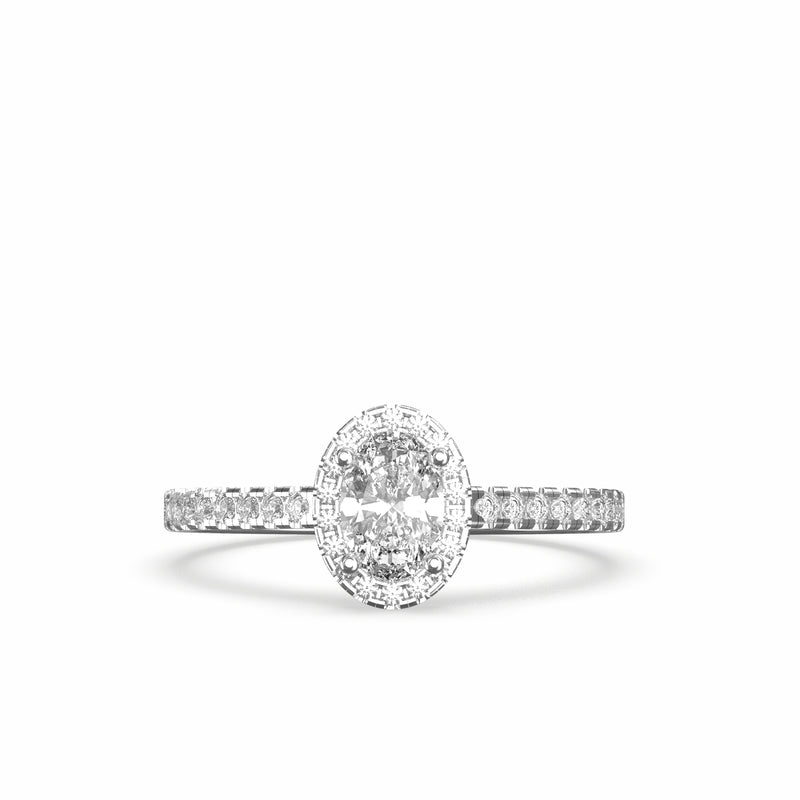 oval diamond engagement ring