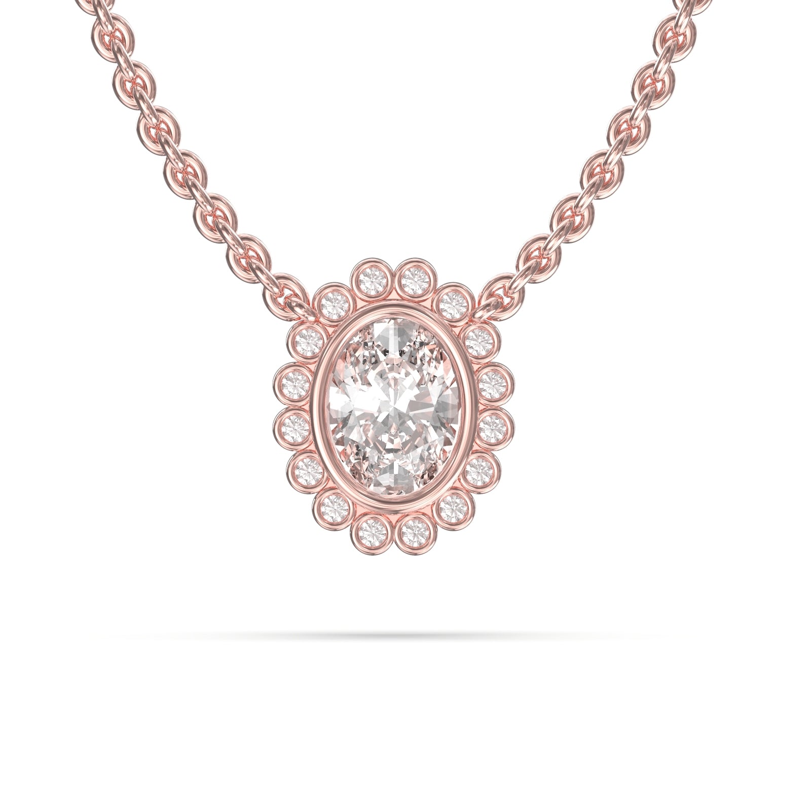 flower diamond necklace