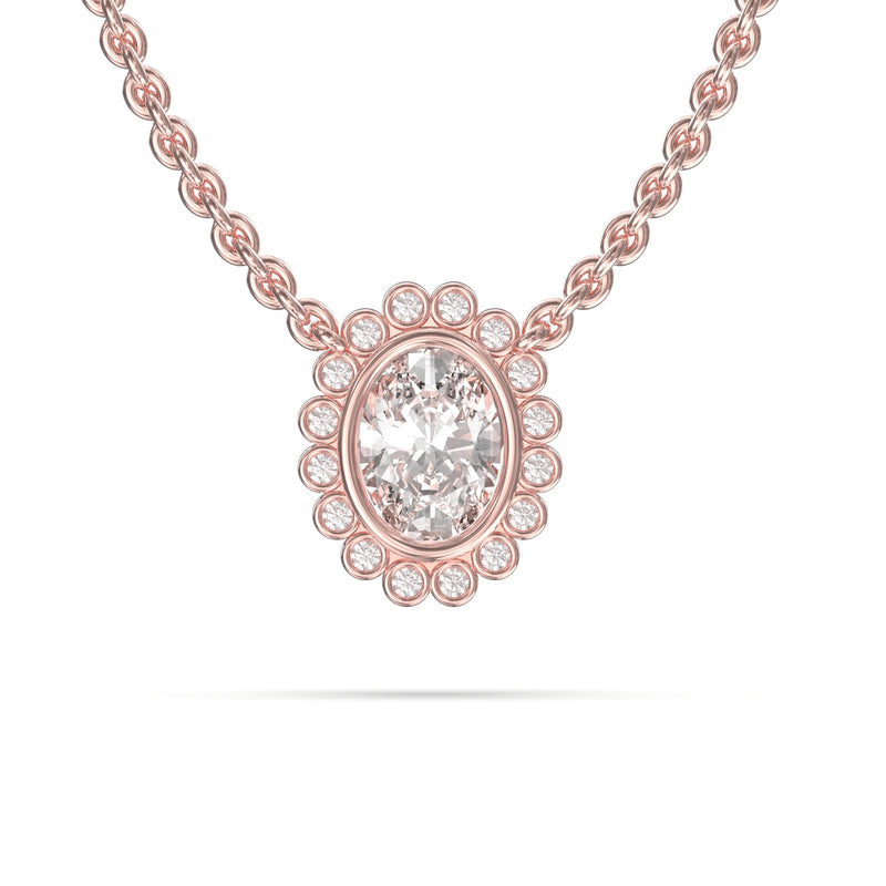 flower diamond necklace