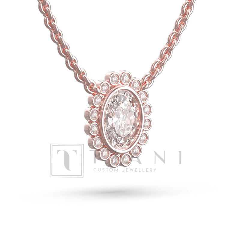 flower diamond necklace