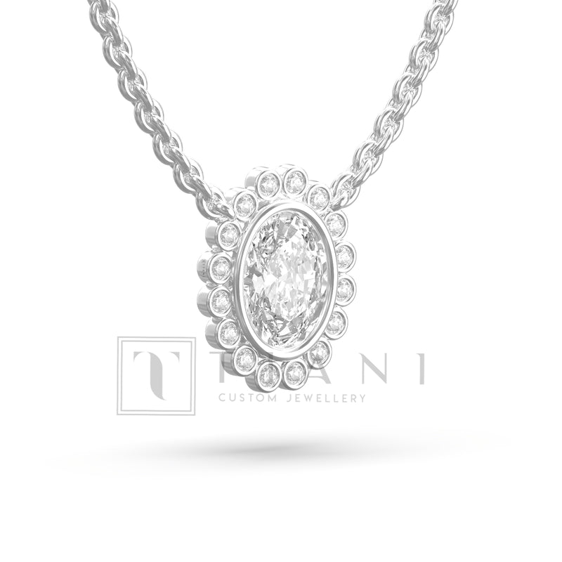 flower diamond necklace