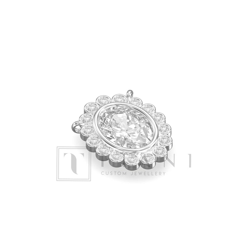 flower diamond necklace