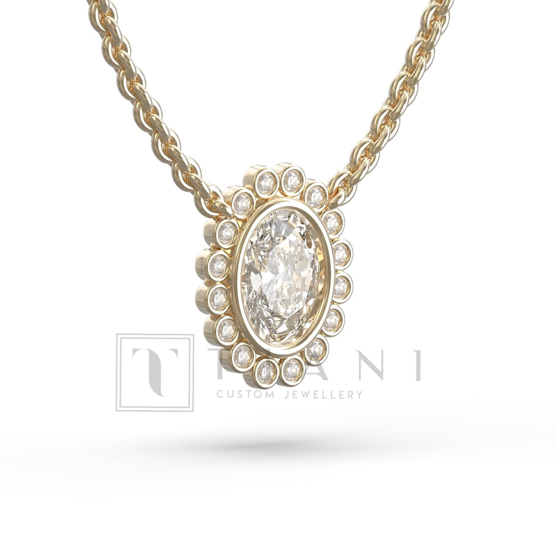 flower diamond necklace