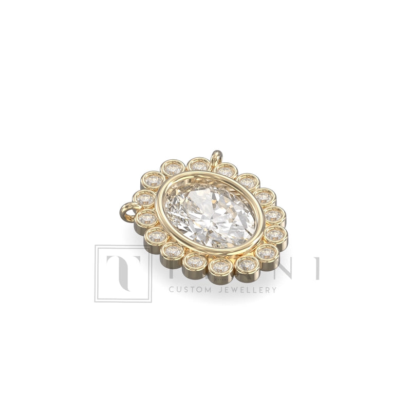 flower diamond necklace
