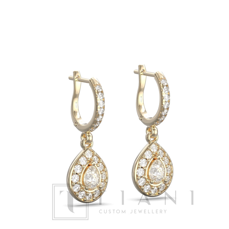 diamond drop earrings