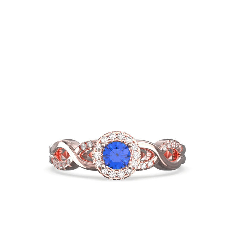 sapphire and diamond ring
