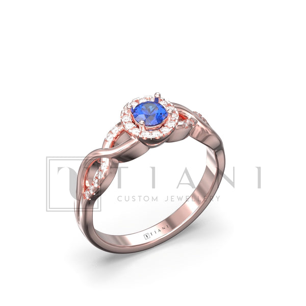 sapphire and diamond ring