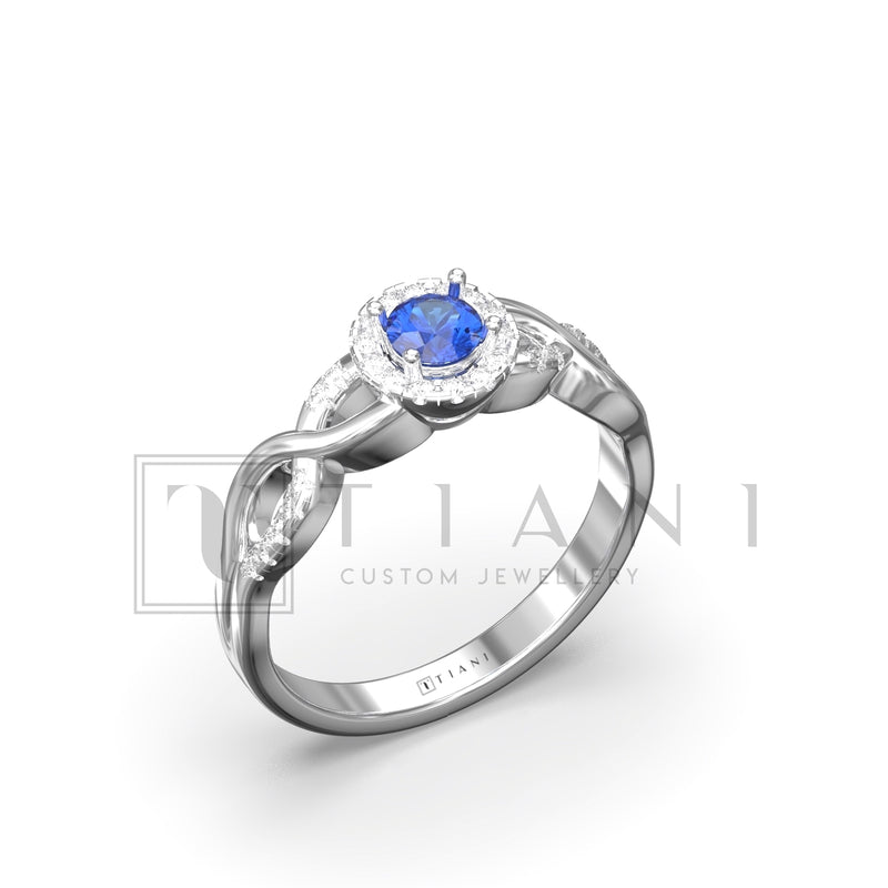 sapphire and diamond ring