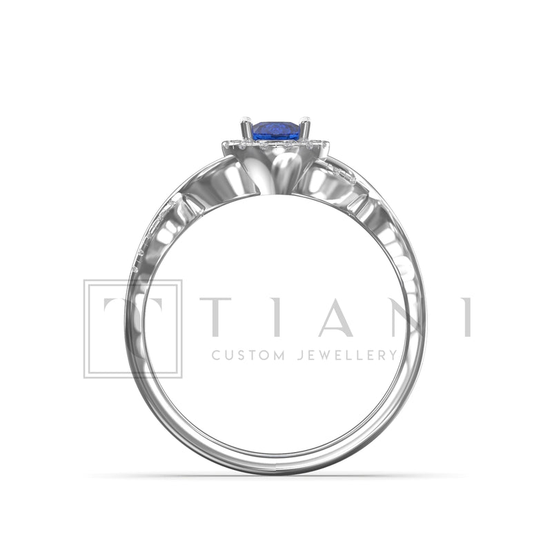sapphire and diamond ring