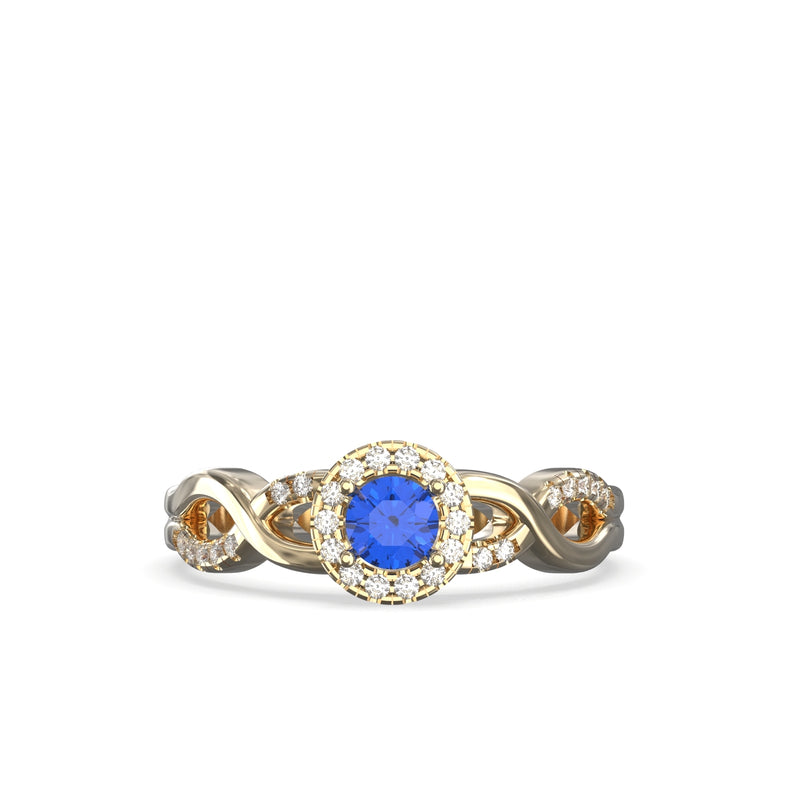 sapphire and diamond ring