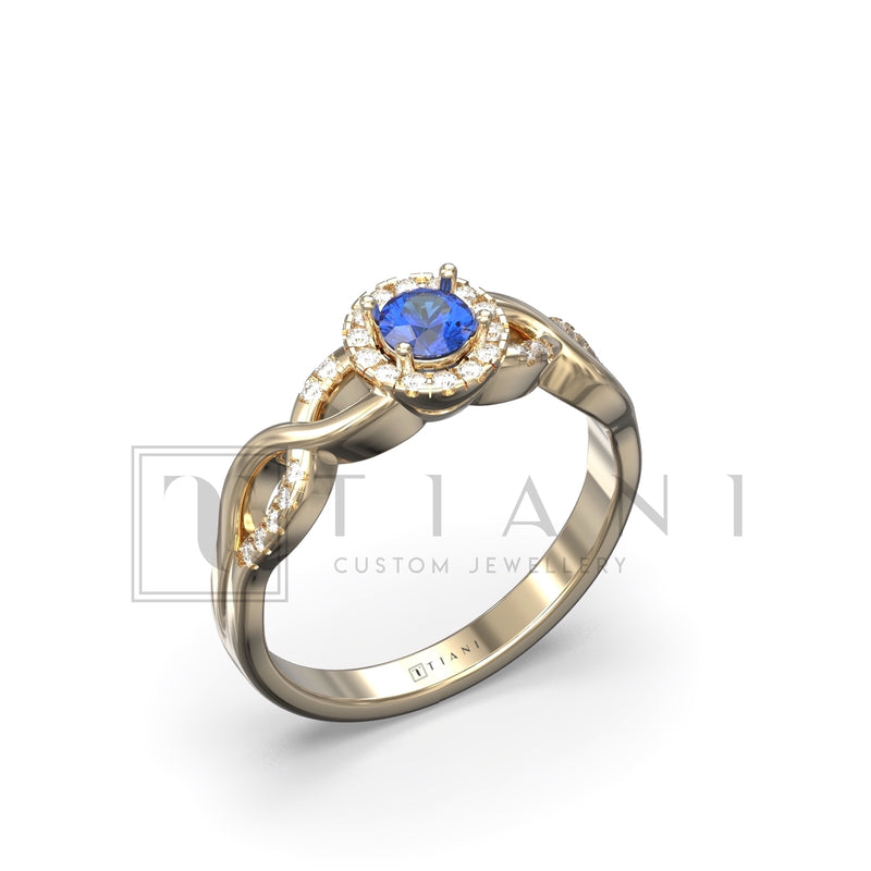 sapphire and diamond ring