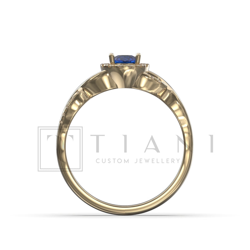sapphire and diamond ring