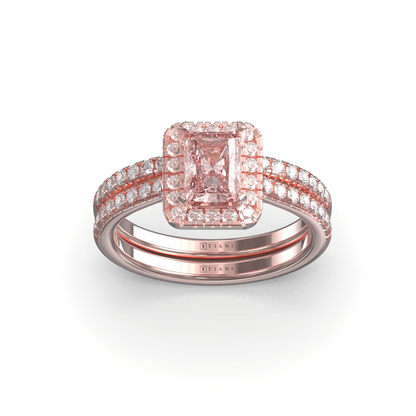 engagement and wedding ring set