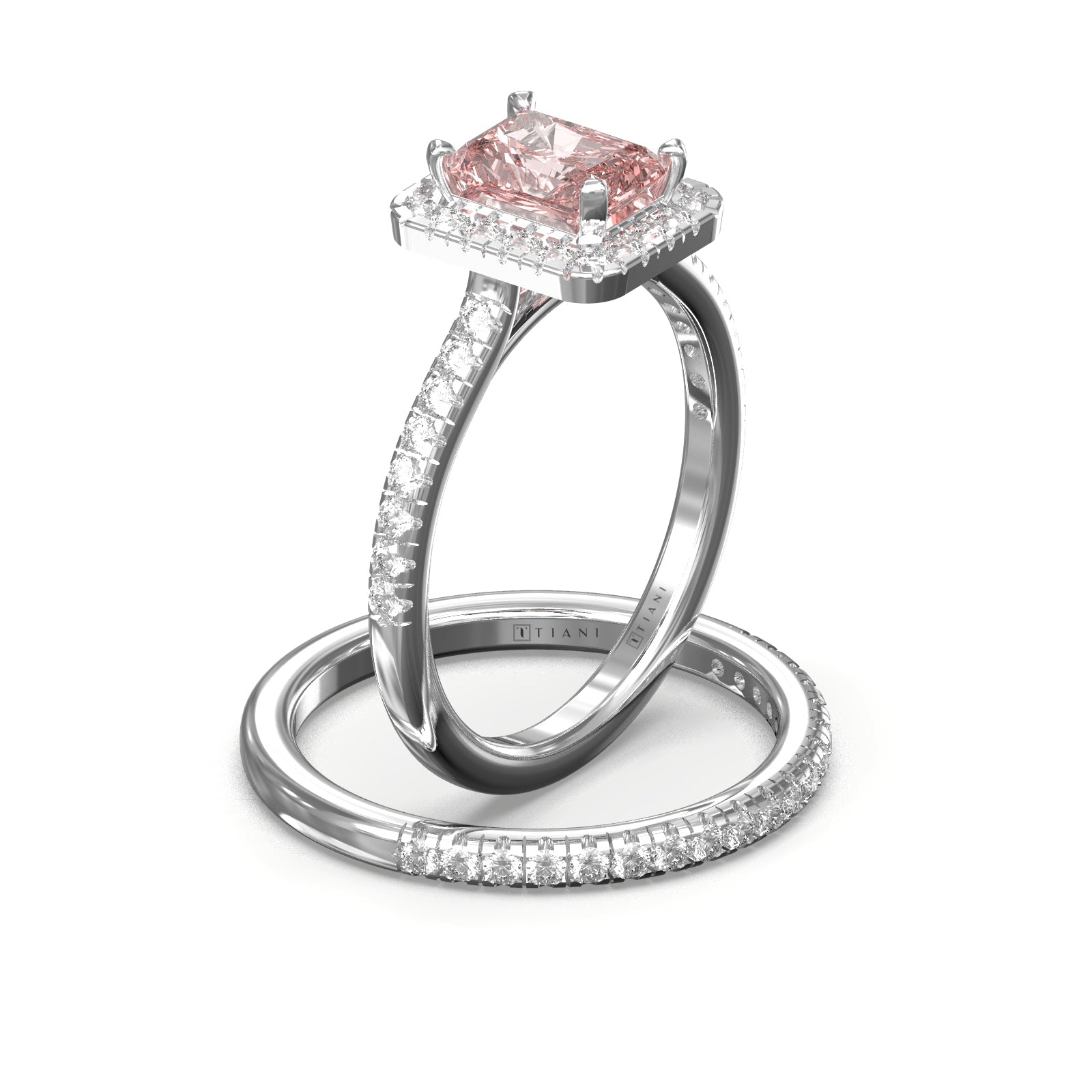 engagement and wedding ring set