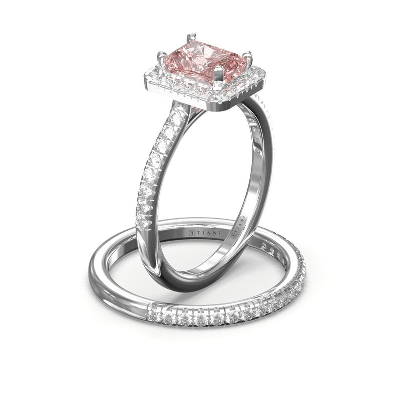 engagement and wedding ring set
