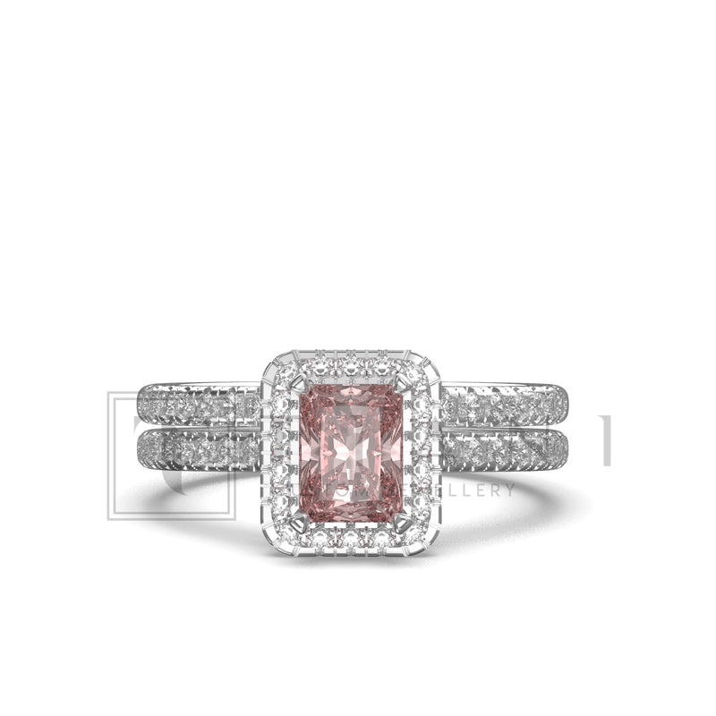 engagement and wedding ring set