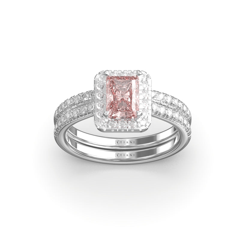 engagement and wedding ring set