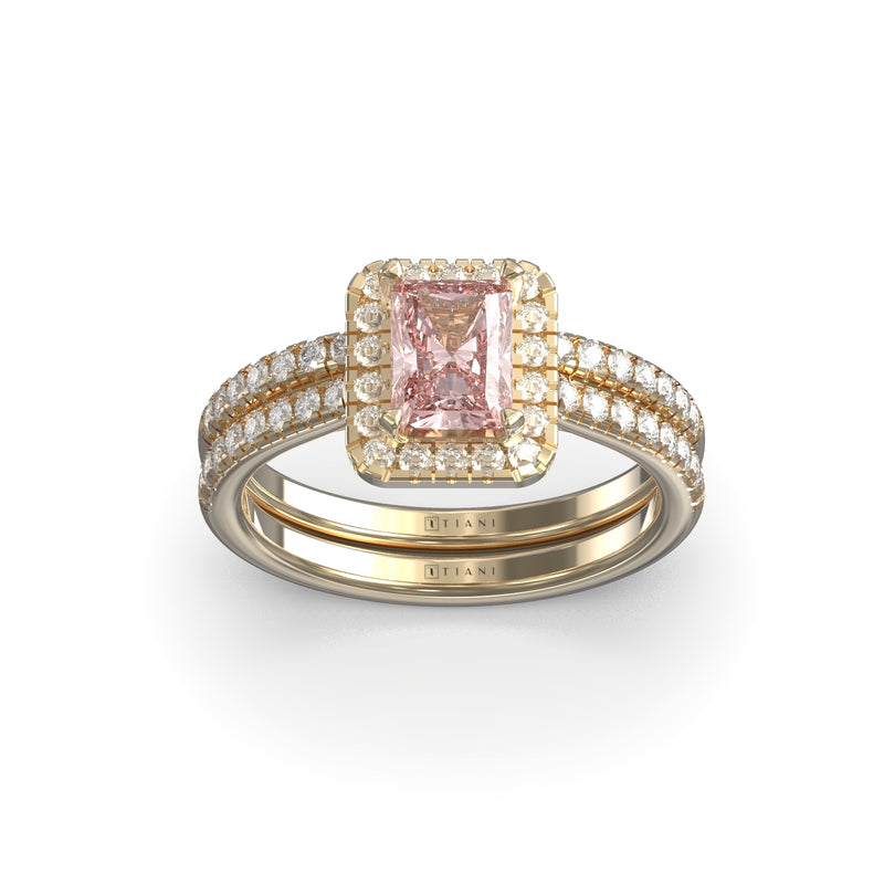 engagement and wedding ring set