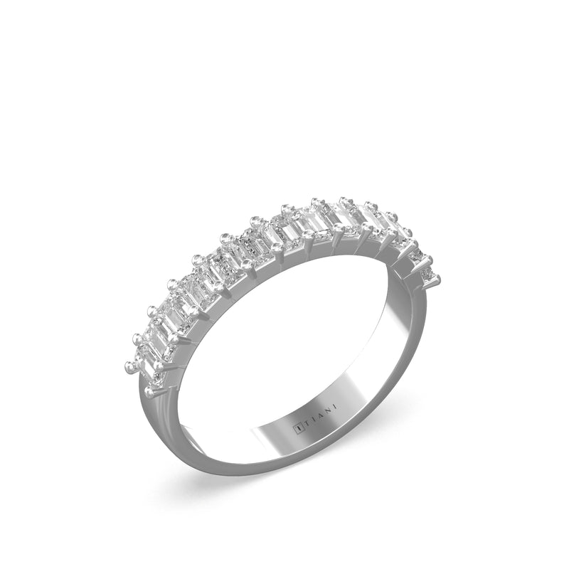 Baguette cut diamond on sale eternity ring