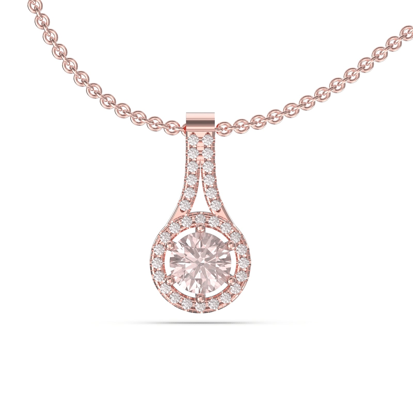 morganite pendant