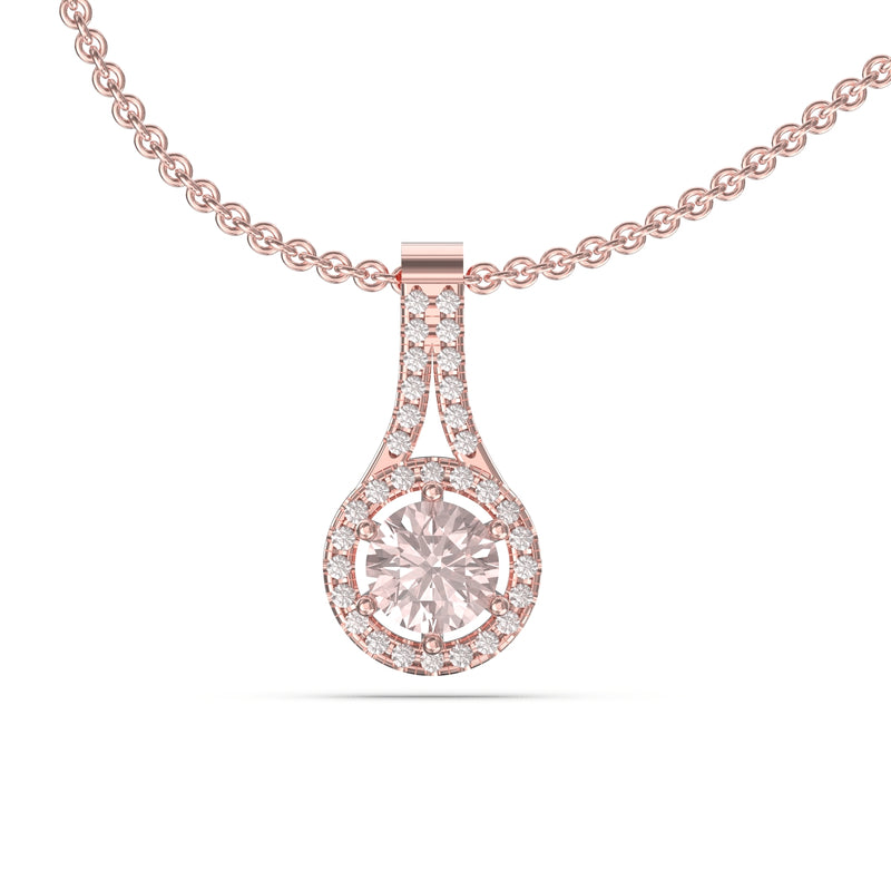 morganite pendant