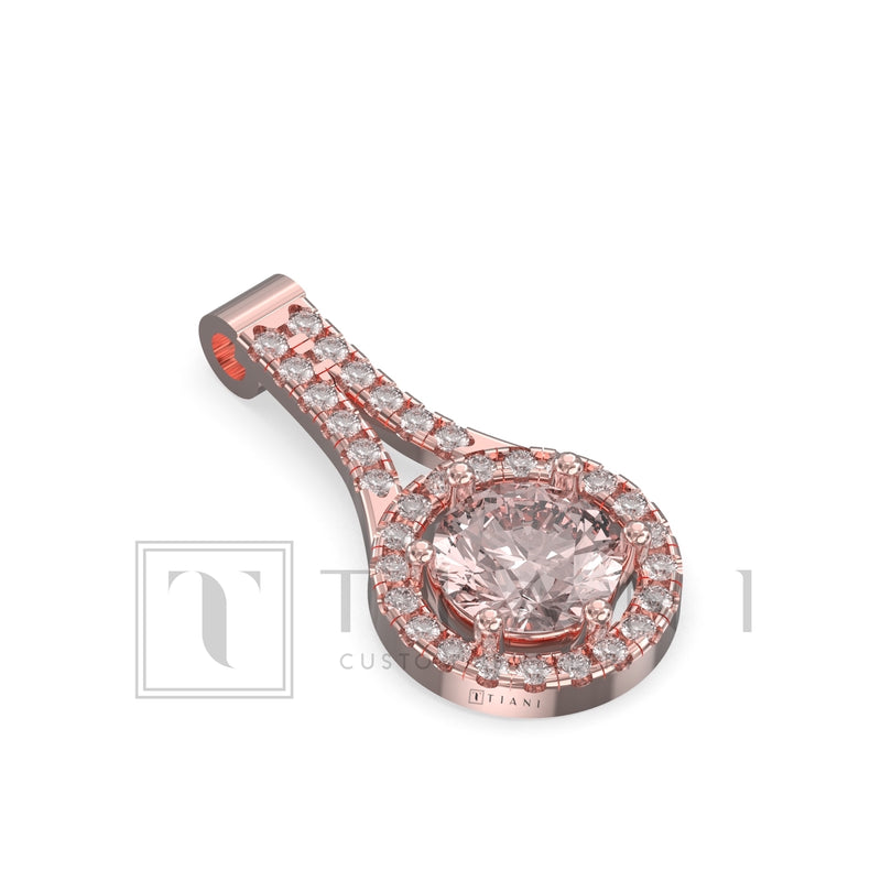 morganite pendant