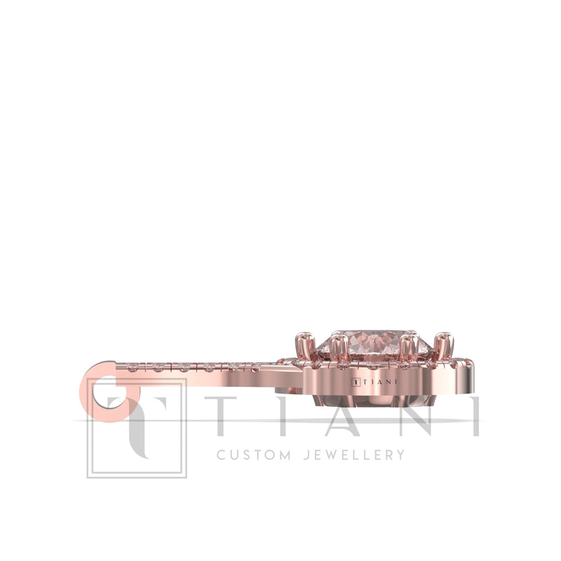 morganite pendant