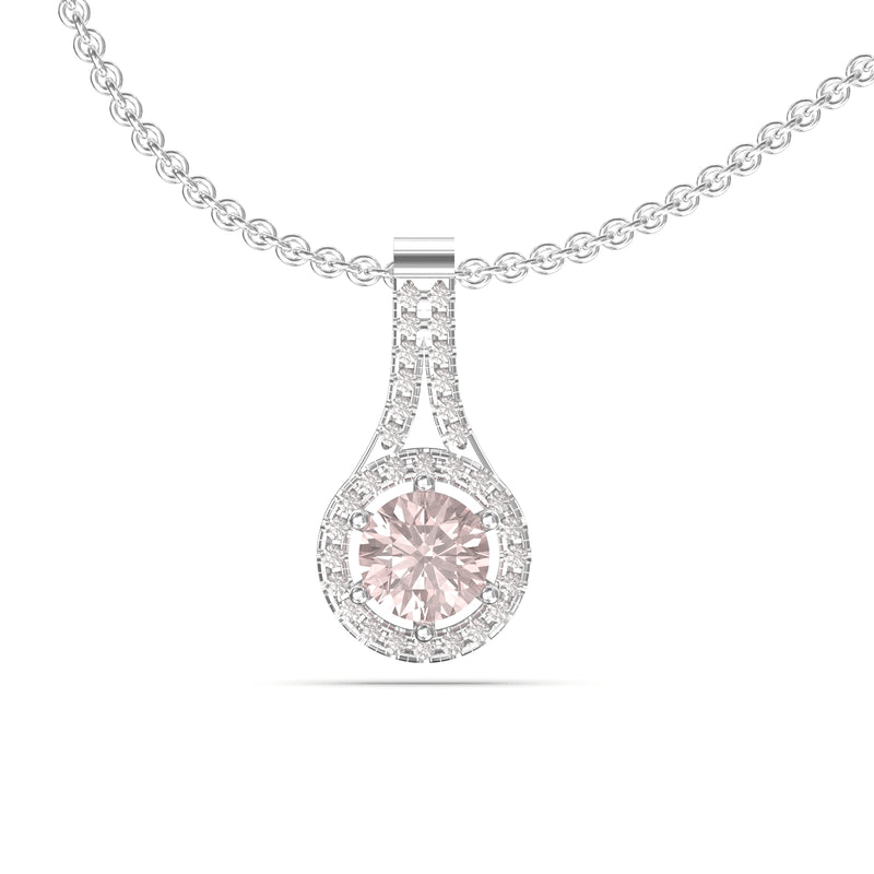 morganite pendant