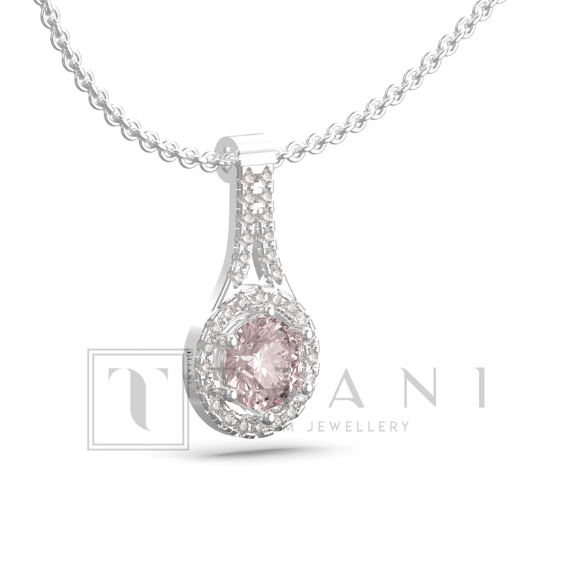 morganite pendant