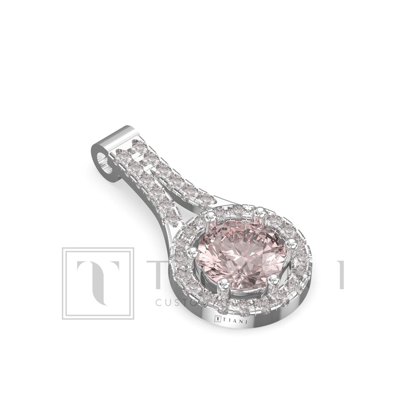 morganite pendant