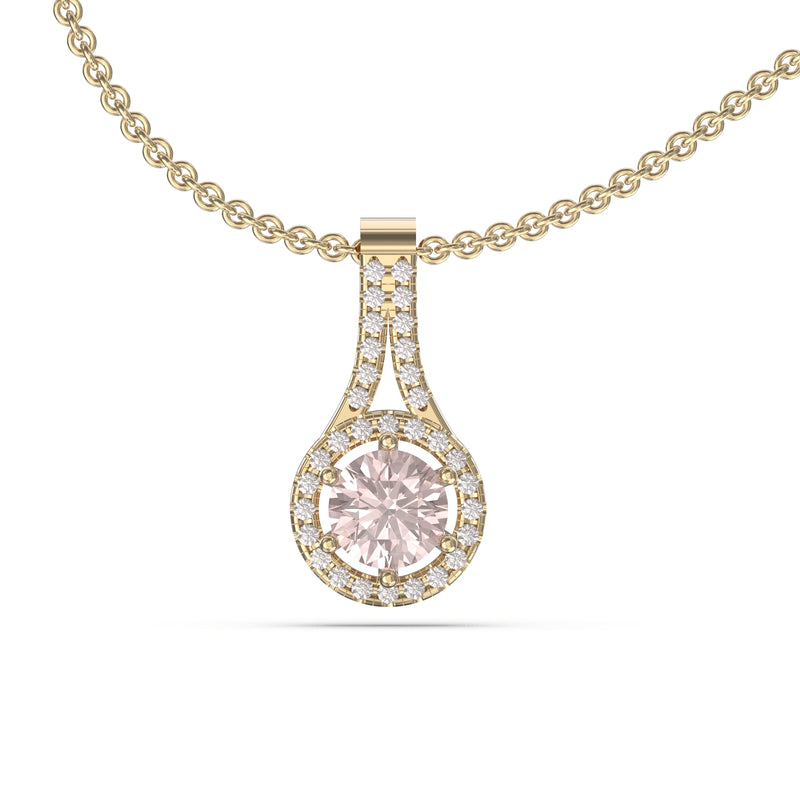 morganite pendant