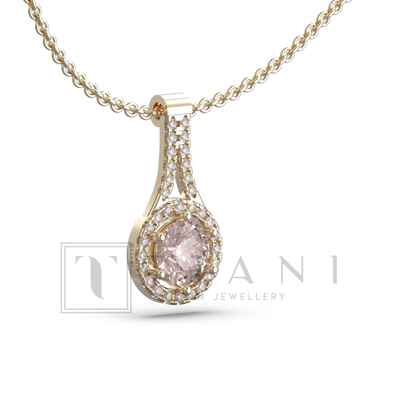 morganite pendant