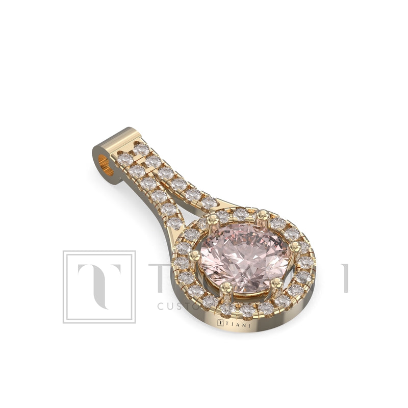 morganite pendant