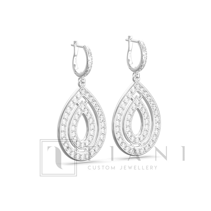 diamond drop earrings