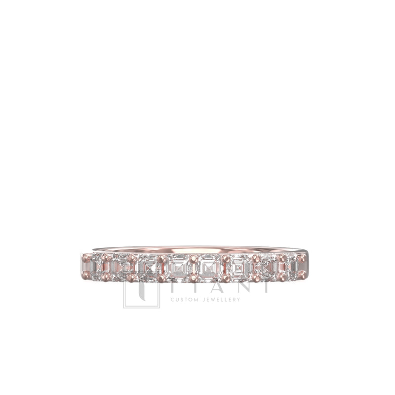 Erin | Asscher Cut Diamond Eternity Band