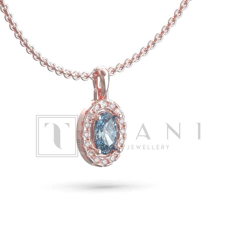 diamond halo necklace
