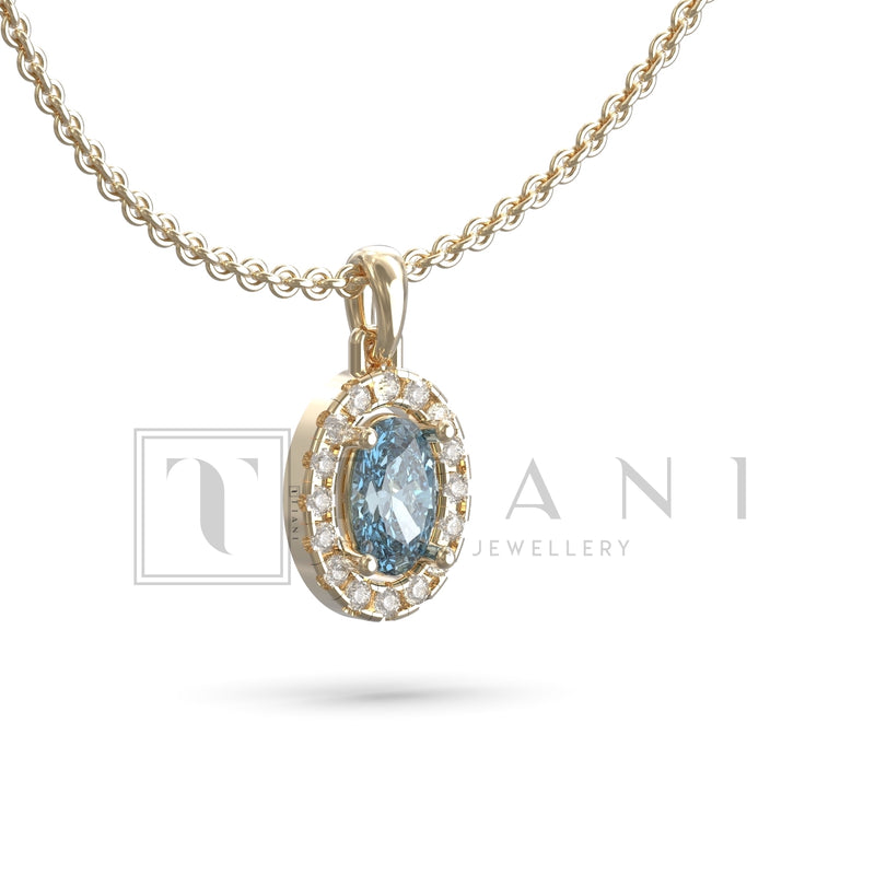 diamond halo necklace