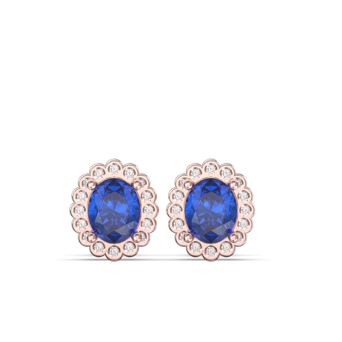 sapphire and diamond earrings